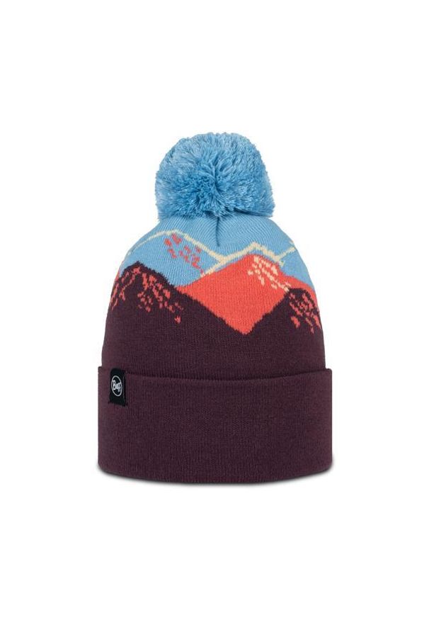 Buff - Czapka BUFF KNITTED BEANIE TATIK BURGUNDY. Kolor: czerwony. Sezon: zima. Styl: sportowy
