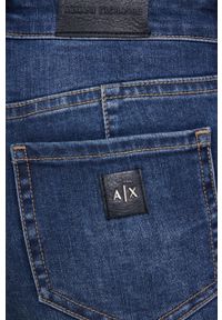 Armani Exchange Jeansy damskie medium waist. Kolor: niebieski #3