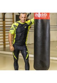 EXTREME HOBBY - Legginsy sportowe męskie NEO. Kolor: zielony. Materiał: elastan, poliester