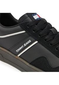 Tommy Jeans Sneakersy Leather Retro Cupsole EM0EM01414 Czarny. Kolor: czarny. Materiał: skóra #5