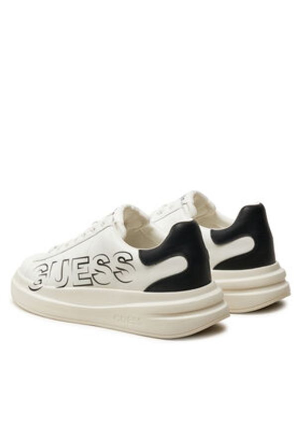 Guess Sneakersy FMPELB SUE12 Biały. Kolor: biały. Materiał: skóra