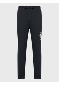 Rip Curl Spodnie dresowe Search Icon CPACL9 Czarny Straight Fit. Kolor: czarny. Materiał: dresówka, syntetyk