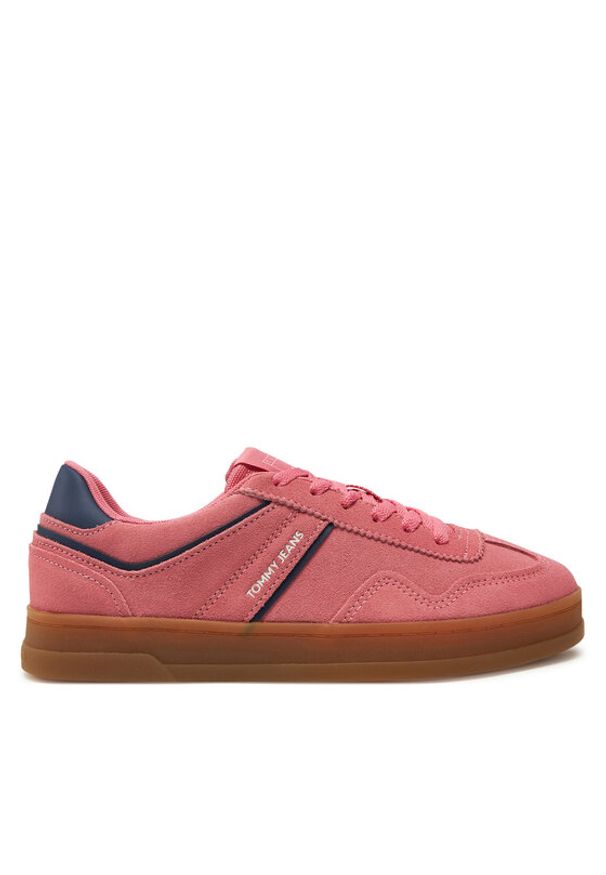 Tommy Jeans Sneakersy The Greenwich Suede EN0EN02696 Różowy. Kolor: różowy. Materiał: skóra, zamsz