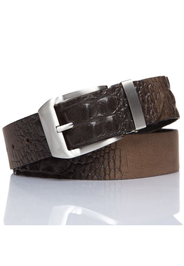 Mustang - MUSTANG PASEK SKÓRZANY SOPO-MUS129 680 40mm Ledergürtel (Q. 6682). Materiał: skóra. Wzór: paski. Styl: klasyczny