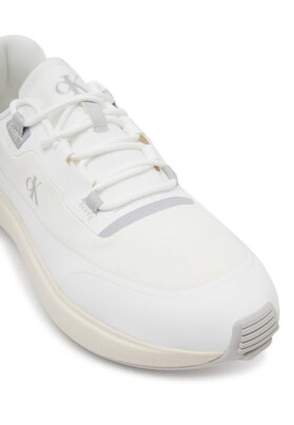 Calvin Klein Jeans Sneakersy Athleisure Runner Tech Ripstop YM0YM01205 Biały. Kolor: biały. Materiał: materiał