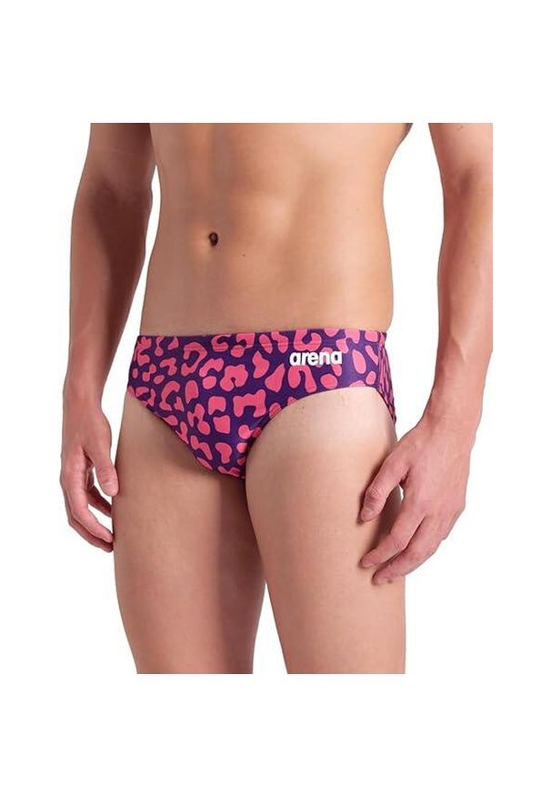Kąpielówki Arena Leopard Skin LTD. Kolor: fioletowy