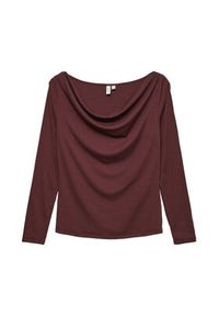 Vero Moda Bluzka Ice 10340793 Bordowy Regular Fit. Kolor: czerwony. Materiał: syntetyk #5