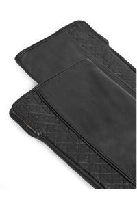 Calvin Klein Rękawiczki Damskie LV04F9008G Czarny. Kolor: czarny. Materiał: skóra #2