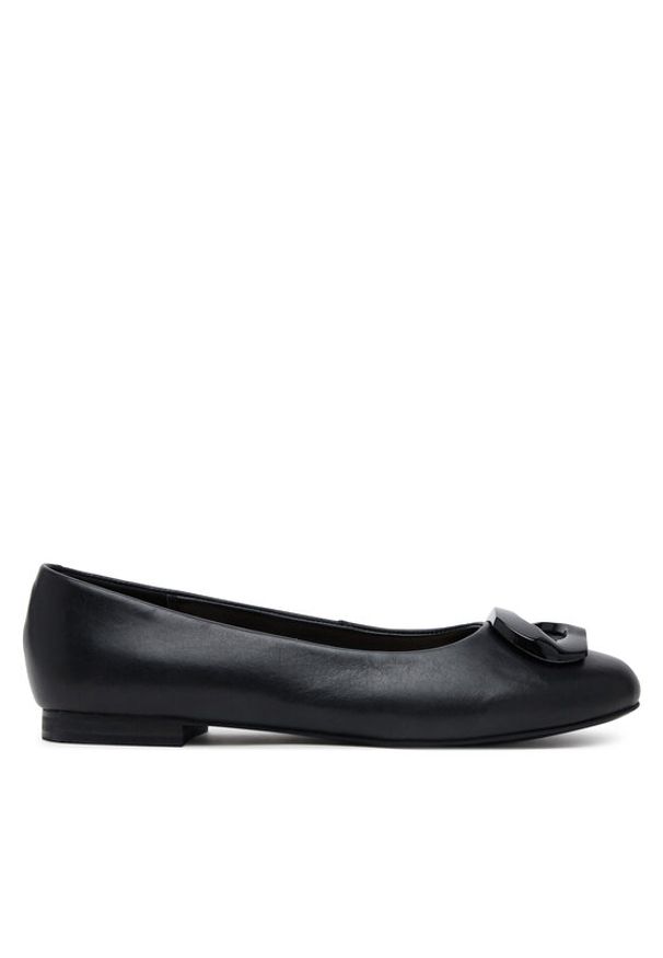 Sergio Bardi Baleriny WYL3692-2Z-SB Czarny. Kolor: czarny. Materiał: skóra