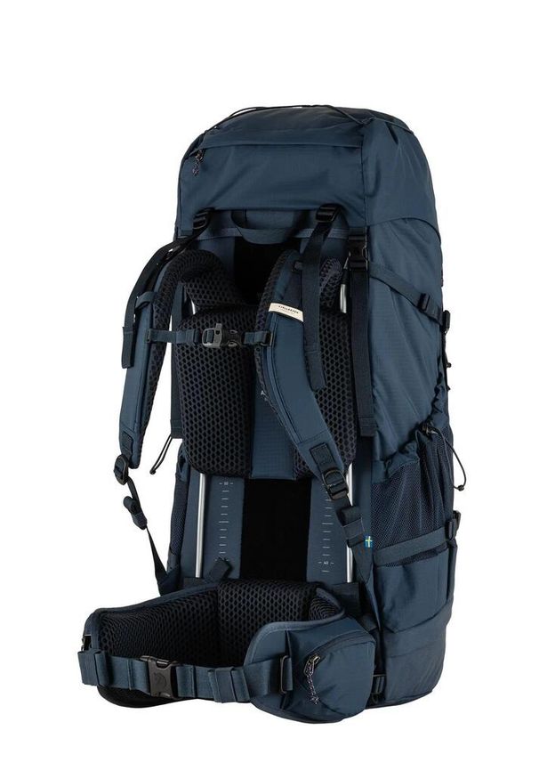 Fjällräven - Plecak trekkingowy Fjallraven Abisko Trek 65. Kolor: niebieski. Styl: sportowy