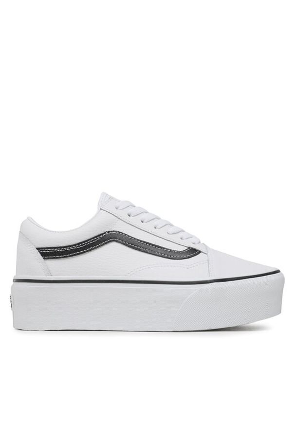 Vans Tenisówki Ua Old Skool Stackform VN0A7Q5MTWB1 Biały. Kolor: biały. Materiał: skóra