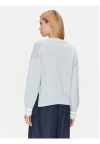 Guess Jeans Kardigan W4BR81 Z3HM1 Błękitny Regular Fit. Kolor: niebieski. Materiał: bawełna #4