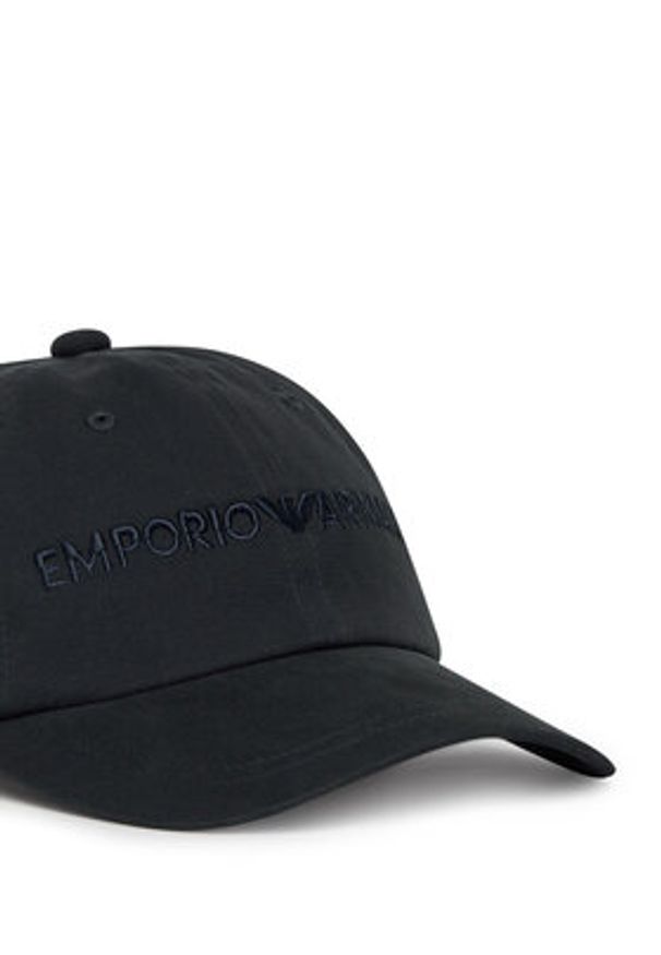 Emporio Armani Czapka z daszkiem EM001319 AF14032 UB118 Granatowy. Kolor: niebieski. Materiał: materiał, bawełna