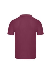 FRUIT OF THE LOOM - Męska Oryginalna Koszulka Polo. Typ kołnierza: polo. Kolor: czerwony, wielokolorowy, brązowy
