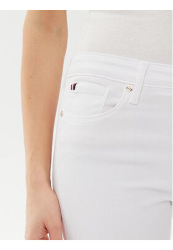 TOMMY HILFIGER - Tommy Hilfiger Jeansy Como WW0WW44361 Biały Slim Fit. Kolor: biały