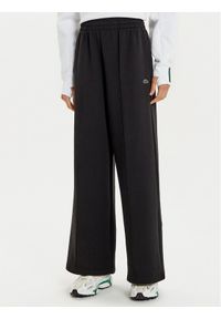 Lacoste Spodnie dresowe XF7374 Czarny Wide Leg. Kolor: czarny. Materiał: bawełna #1