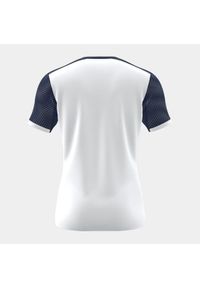 Koszulka tenisowa męska Joma Montreal Short Sleeve T-Shirt. Kolor: biały, niebieski, wielokolorowy. Długość rękawa: krótki rękaw. Długość: krótkie. Wzór: haft. Sport: tenis