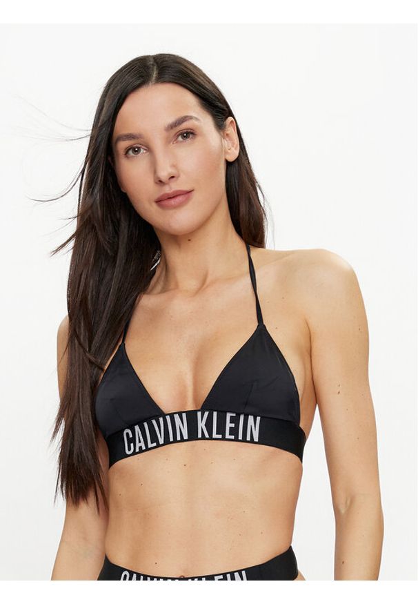 Calvin Klein Swimwear Góra od bikini KW0KW02581 Czarny. Kolor: czarny. Materiał: syntetyk