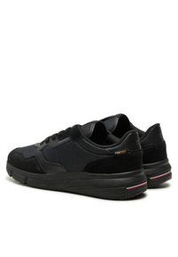 TOMMY HILFIGER - Tommy Hilfiger Sneakersy Faston FM0FM05218 Czarny. Kolor: czarny. Materiał: skóra, zamsz