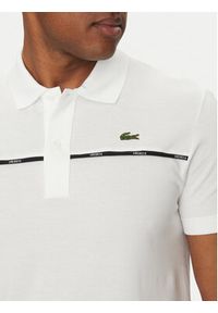 Lacoste Polo PH9863 Biały Regular Fit. Typ kołnierza: polo. Kolor: biały. Materiał: bawełna #3