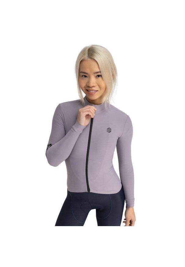 SIROKO - Damska termoaktywna koszulka rowerowa z długim rękawem Kolarstwo Siroko M7 Viv. Kolor: niebieski. Materiał: materiał, tkanina. Długość rękawa: długi rękaw. Długość: długie. Sezon: jesień. Sport: kolarstwo