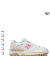 New Balance Sneakersy 550 V1 GSB550EP Biały. Kolor: biały. Materiał: skóra #5