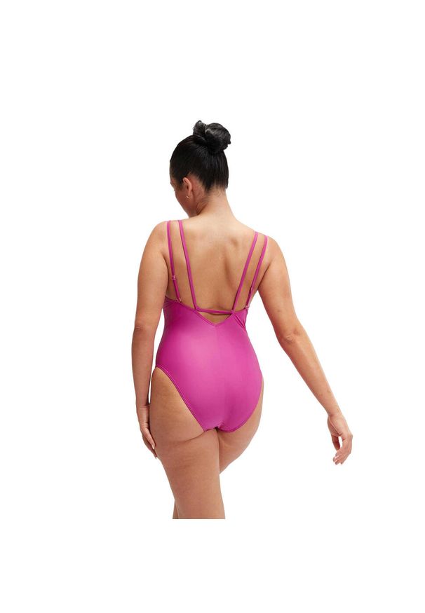 Speedo - Damski Jednoczęściowy Kostium Kąpielowy Spdscu Strppy. Kolor: różowy