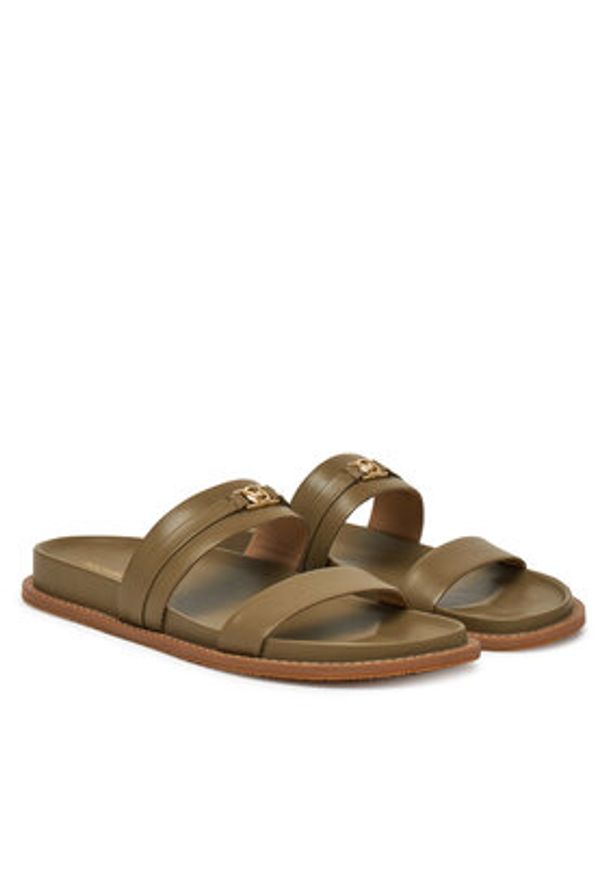 MICHAEL Michael Kors Klapki Mandy Flat Sandal 40S5MAFS2L Zielony. Kolor: zielony. Materiał: skóra