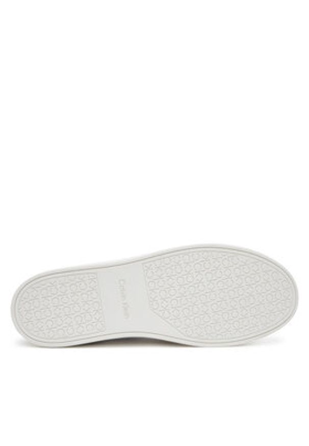 Calvin Klein Sneakersy Clean Cup Low Laceup Oxf Su HM0HM01880 Beżowy. Kolor: beżowy. Materiał: skóra