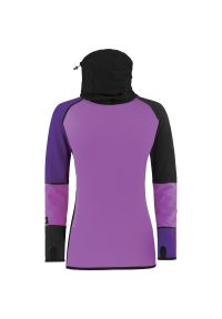 MAJESTY - Bluza z długim rękawem narciarska termoaktywna damska Majesty Surface. Kolor: fioletowy. Długość rękawa: długi rękaw. Długość: długie. Sport: narciarstwo