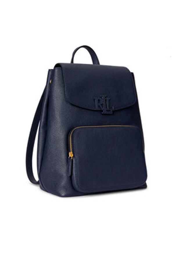 Lauren Ralph Lauren - LAUREN RALPH LAUREN Plecak 431969355005 Granatowy. Kolor: niebieski. Materiał: skóra
