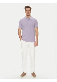 JOOP! Jeans Polo 15 JJJ-02Ambrosian 30045619 Fioletowy Modern Fit. Typ kołnierza: polo. Kolor: fioletowy. Materiał: bawełna