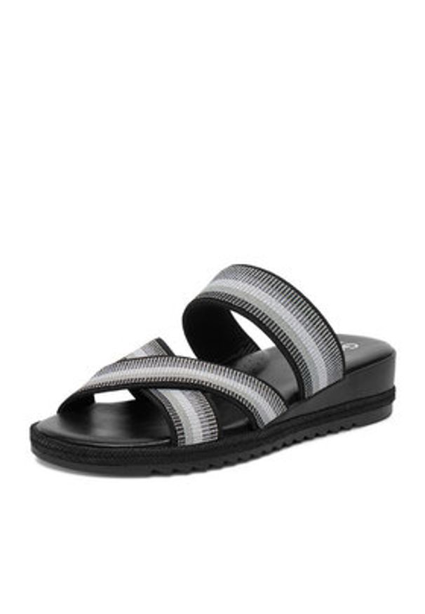 Go Soft Klapki CEO-R25AW01006 Czarny. Kolor: czarny. Materiał: materiał