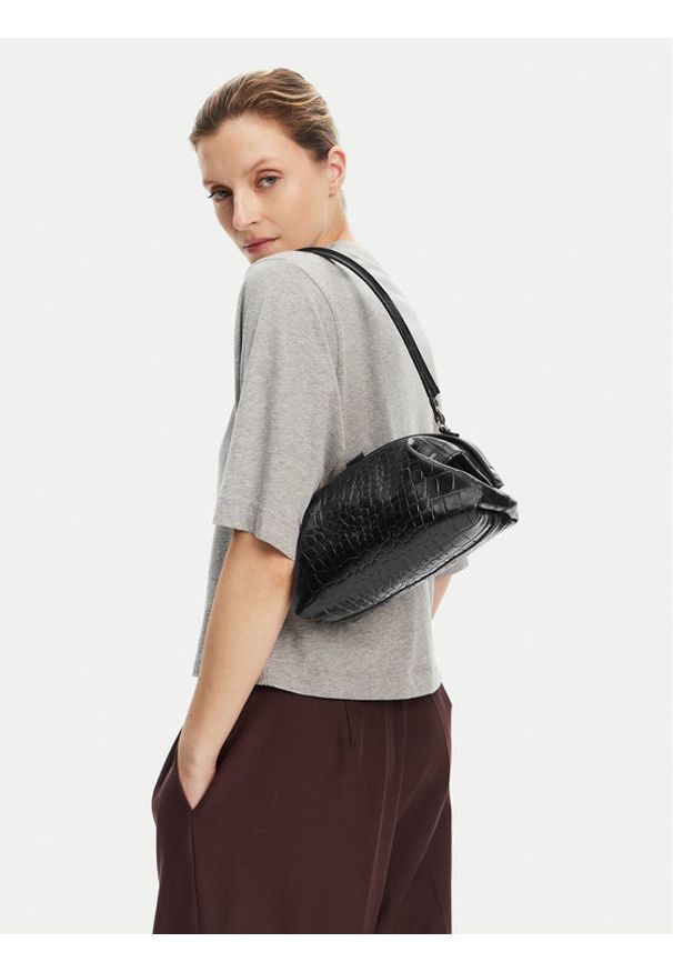 BALAGAN - Balagan Torebka Hug L Czarny. Kolor: czarny. Materiał: skórzane