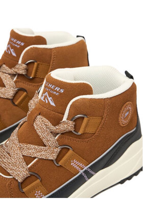 skechers - Skechers Trzewiki Yana 180320/WTBK Brązowy. Kolor: brązowy. Materiał: materiał