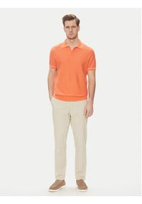 BOSS Polo H-Jianluca 50537654 Pomarańczowy Regular Fit. Typ kołnierza: polo. Kolor: pomarańczowy. Materiał: bawełna #4