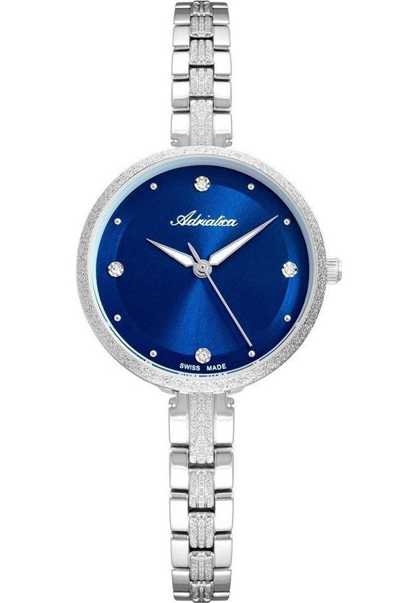 Zegarek Adriatica Zegarek damski Adriatica A3753.5145Q CYRKONIE srebrny. Kolor: srebrny