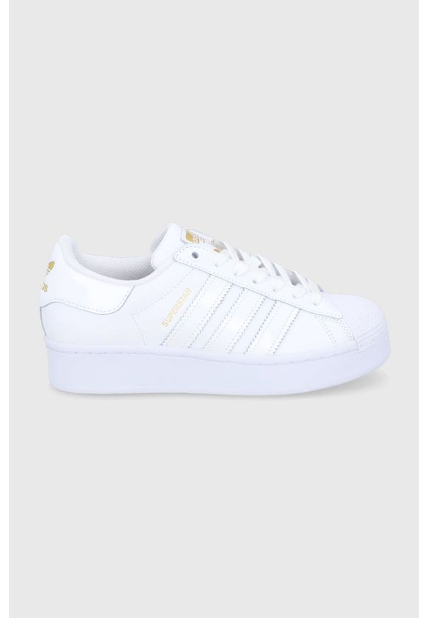 adidas Originals - Buty Superstar Bold. Zapięcie: sznurówki. Kolor: biały. Materiał: guma. Model: Adidas Superstar