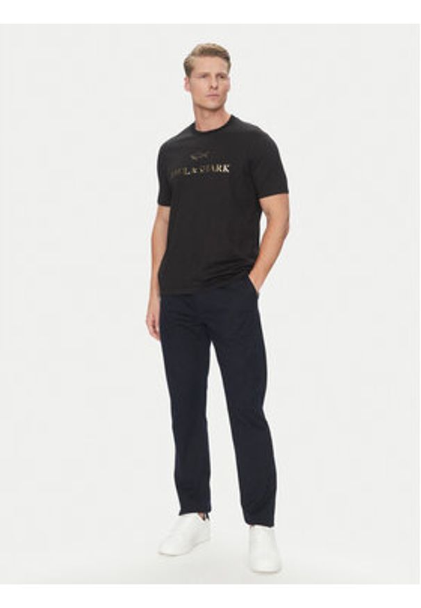 PAUL & SHARK - Paul&Shark T-Shirt C0P1239 Czarny Regular Fit. Kolor: czarny. Materiał: bawełna