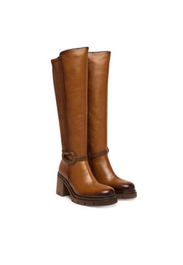 Hispanitas Kozaki HI254332 Brązowy. Kolor: brązowy. Materiał: skóra