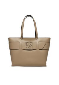 Armani Exchange Torebka 949127 0A874 14349 Beżowy. Kolor: beżowy. Materiał: skórzane #1