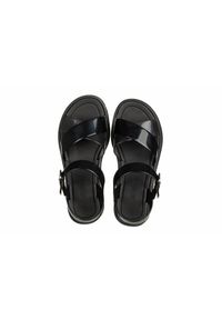 Sandały Azaleia Marie Sandal Plat Fem Black 198049, Czarny, Tworzywo. Okazja: na co dzień. Zapięcie: klamry. Kolor: czarny. Materiał: tworzywo sztuczne. Wzór: paski. Styl: casual, sportowy #5