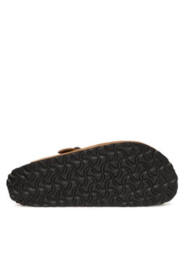 Birkenstock Klapki Boston Sfb 1030861 Brązowy. Kolor: brązowy. Materiał: zamsz, skóra
