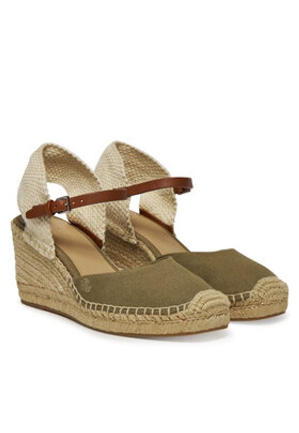 Lauren Ralph Lauren - LAUREN RALPH LAUREN Espadryle Robby 802966885001 Khaki. Kolor: brązowy. Materiał: materiał