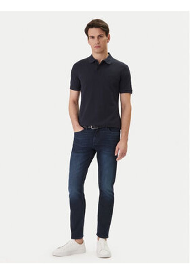 BOSS Polo Pallas 50553564 Granatowy Regular Fit. Typ kołnierza: polo. Kolor: niebieski. Materiał: bawełna