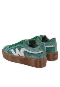 Weekend Max Mara Sneakersy 2515761094600 Zielony. Kolor: zielony. Materiał: skóra, zamsz