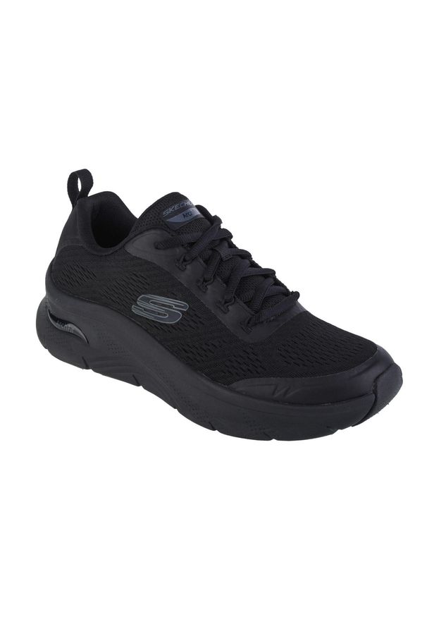 skechers - Buty sportowe Sneakersy męskie, Skechers Arch Fit D'Lux-Sumner. Kolor: czarny. Sport: turystyka piesza