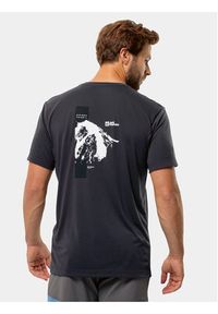 Jack Wolfskin T-Shirt Vonnan 1809941 Szary Regular Fit. Kolor: szary. Materiał: syntetyk