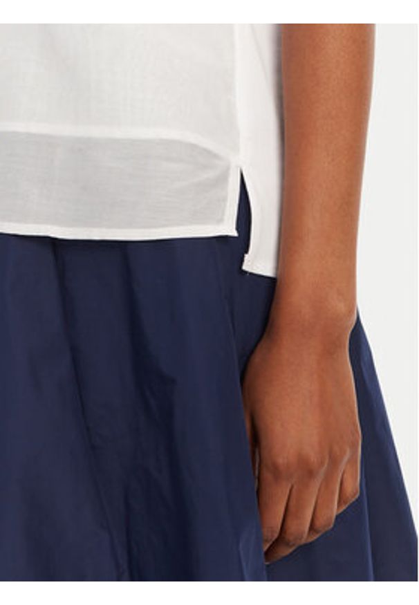 Marella Bluzka Zinco 2515111072 Biały Regular Fit. Kolor: biały. Materiał: bawełna