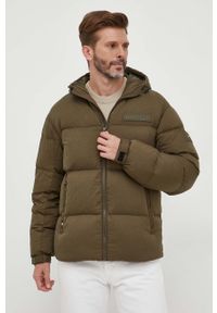 TOMMY HILFIGER - Tommy Hilfiger kurtka puchowa męska kolor zielony zimowa. Kolor: zielony. Materiał: puch. Sezon: zima